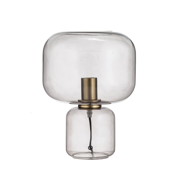 Table Lamp | Taupe Glass