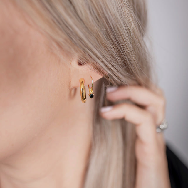 Earrings | Droplet Earrings Onyx