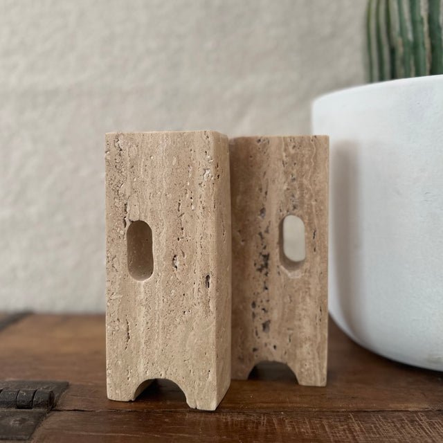 Bookends | Travertine Stone
