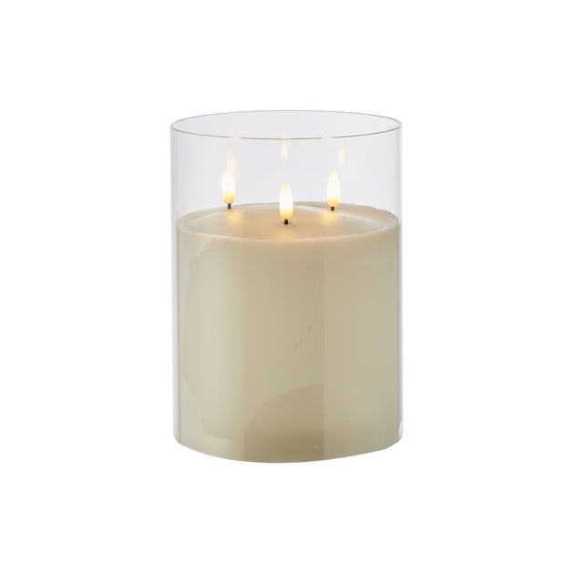 LED Candle | Wax in Glass Medium