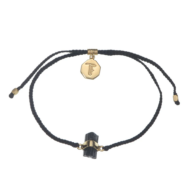 Bracelet | Black Tourmaline & Black Gold
