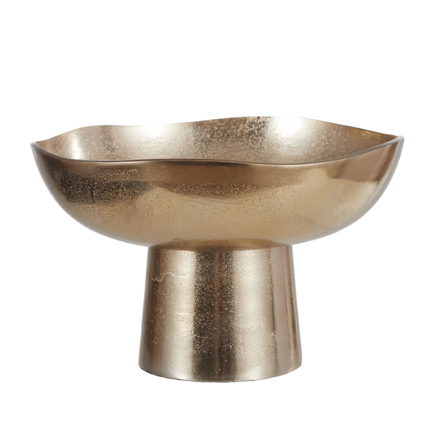Gold Bowl | Footed Organic finish