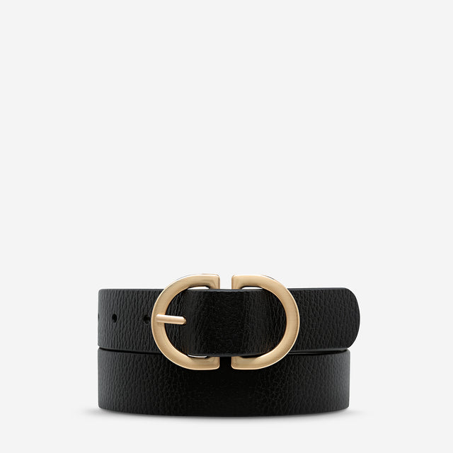 Status Anxiety | In Reverse Belt BLACK/GOLD