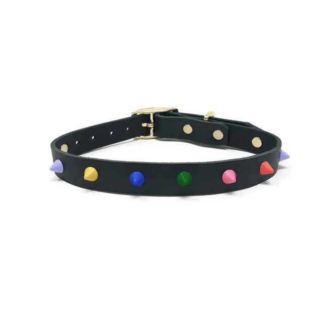 Noir Leather Collar | Memphis