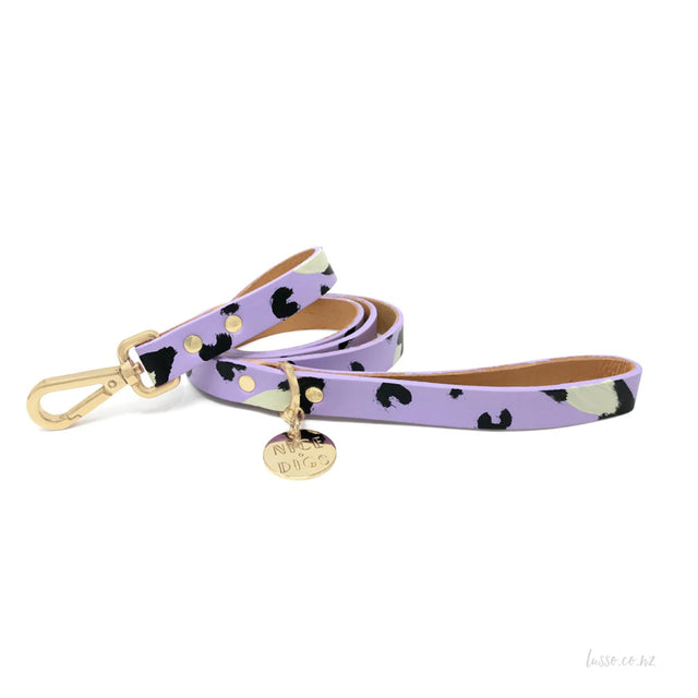 Leather Lead | Lilac