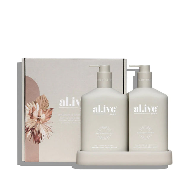 Al.ive | SEA COTTON & COCONUT set with tray