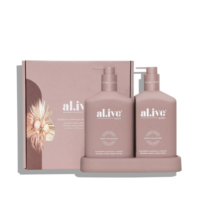 Al.ive | RASPBERRY BLOSSOM & JUNIPER set with tray