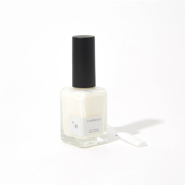 Sunday's Nail Polish | Soft White (sheer) No43