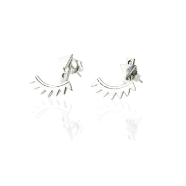 WS Earrings | Pyramid Ear Jackets