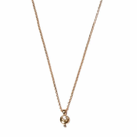 WS Necklace | Moon Droplet