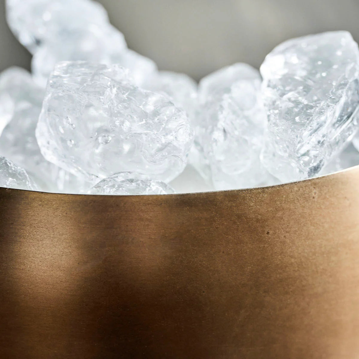 Ice Bucket | Antique Brass Finish