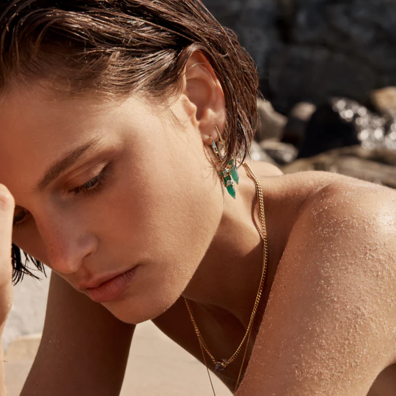 Necklace | Citrine & Gold Chain