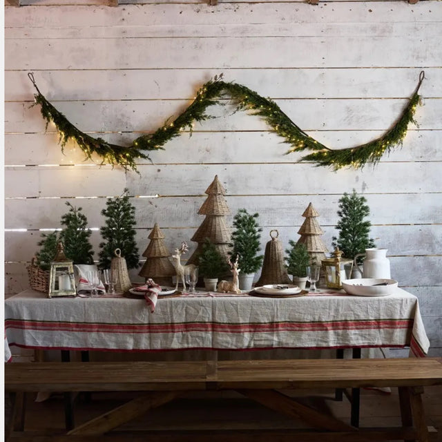 Christmas Garland |  Inc Lights & Cones
