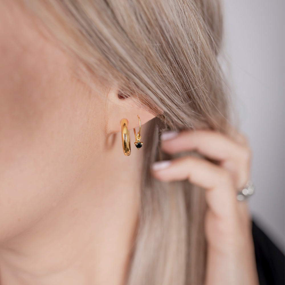 Earrings | Droplet Earrings Onyx