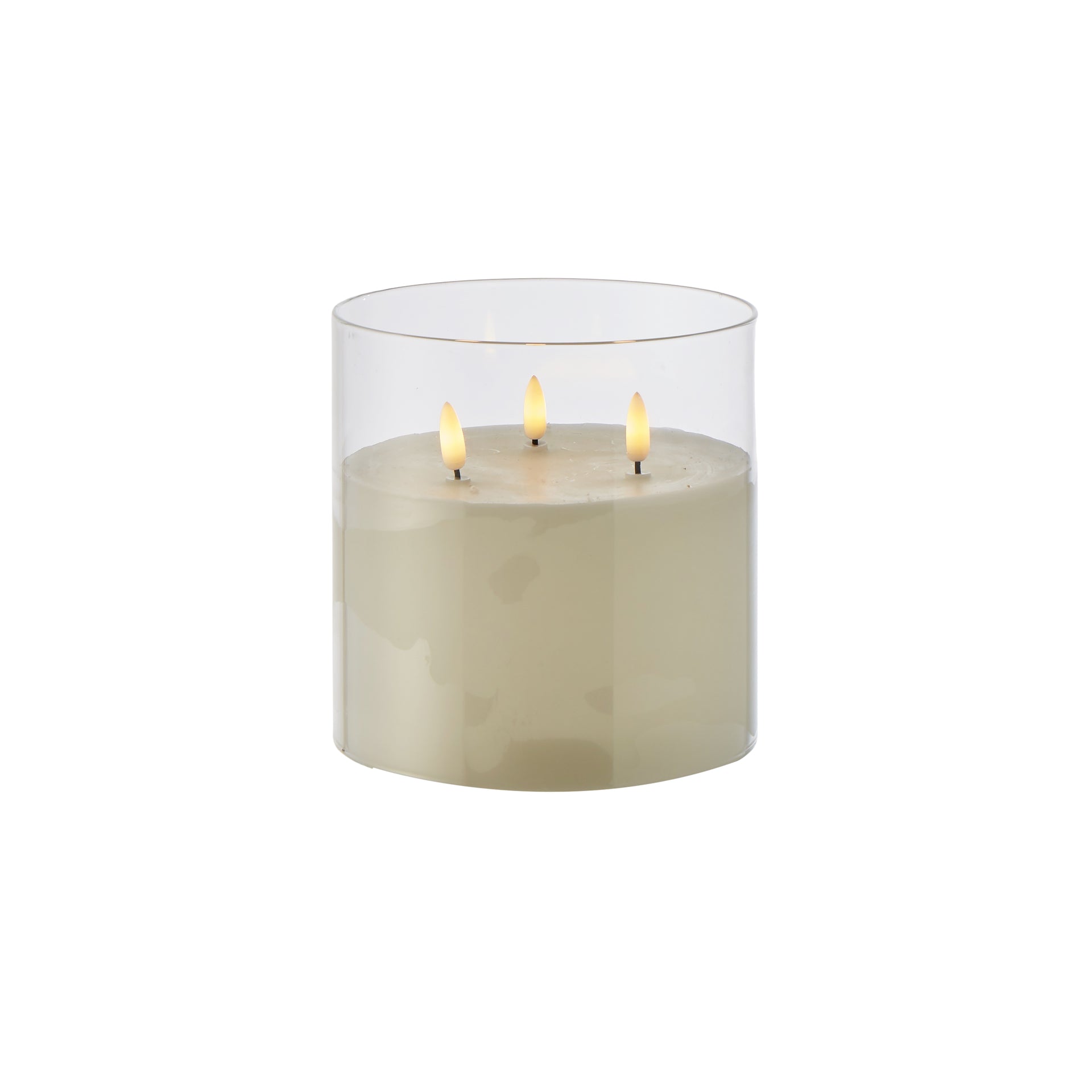 LED Candle | Wax in Glass Small