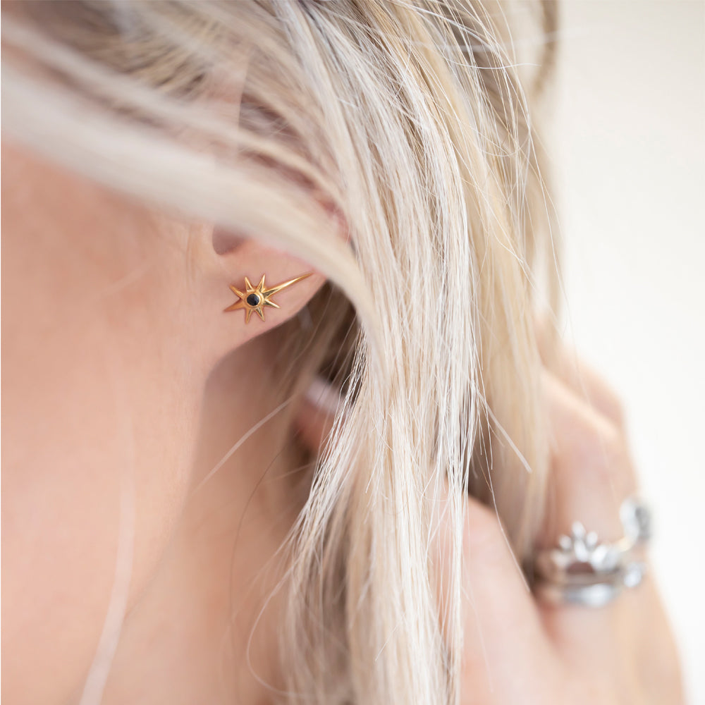 Earrings | Starburst + Onyx
