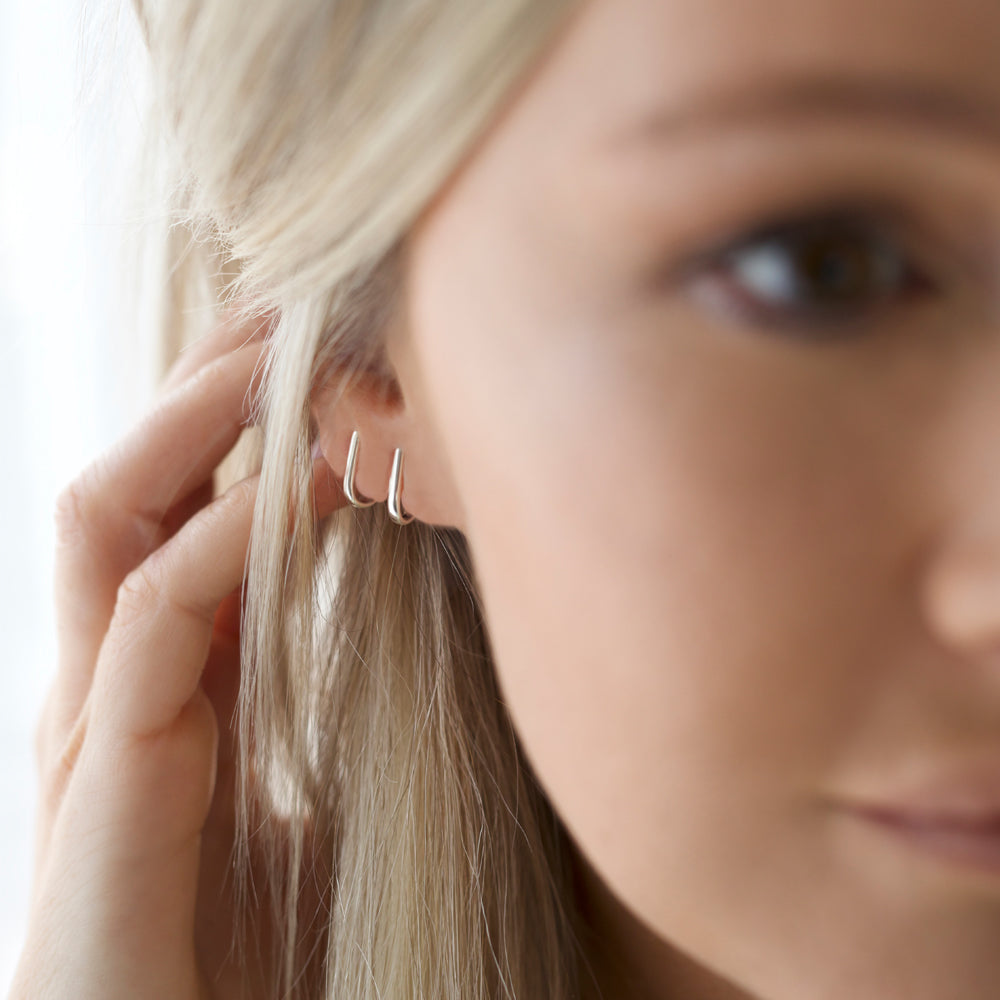 Earrings | J Wrap studs