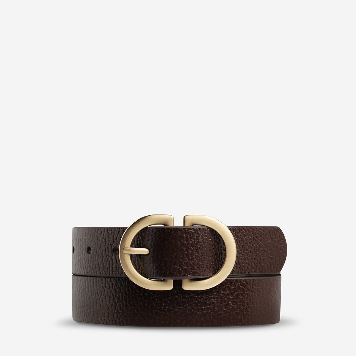 Status Anxiety | In Reverse Belt CHOC/GOLD