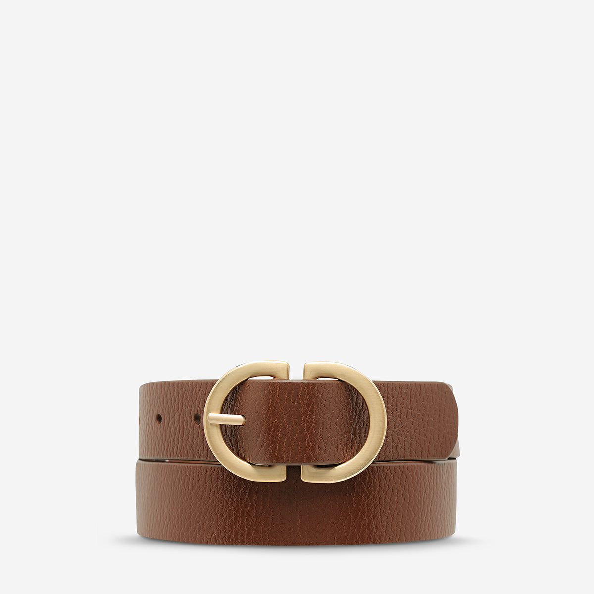 Status Anxiety | In Reverse Belt TAN/GOLD