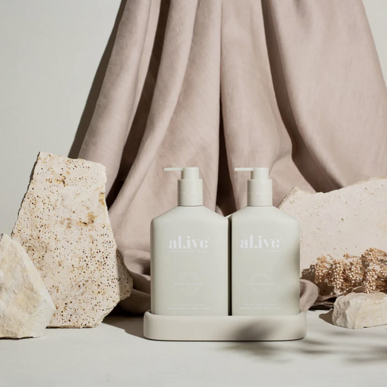 Al.ive | Wash, Lotion & Tray  SEA COTTON & COCONUT