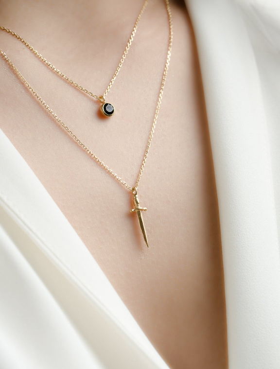 WS Necklace | Dagger