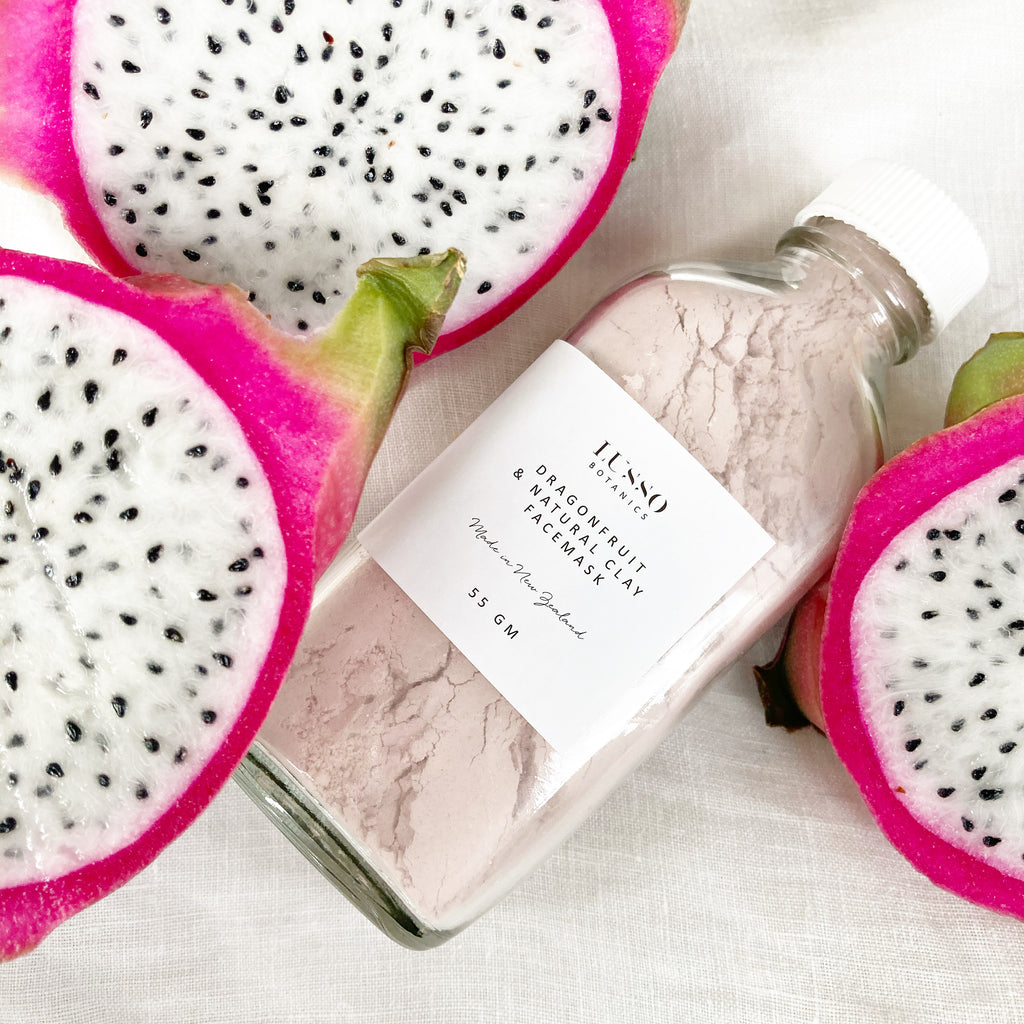Dragon fruit natural clay face mask