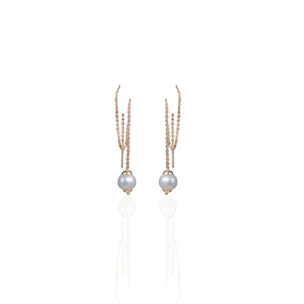Earrings | Freshwater Pearl Threaders