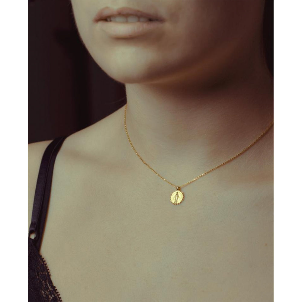 WS Necklace | 22k Coin Mary