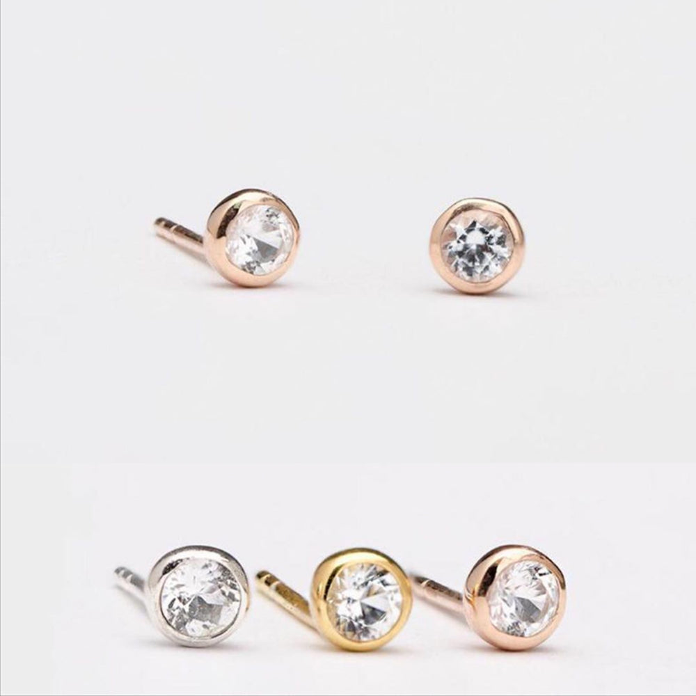 WS Earrings | Classic Zirconia