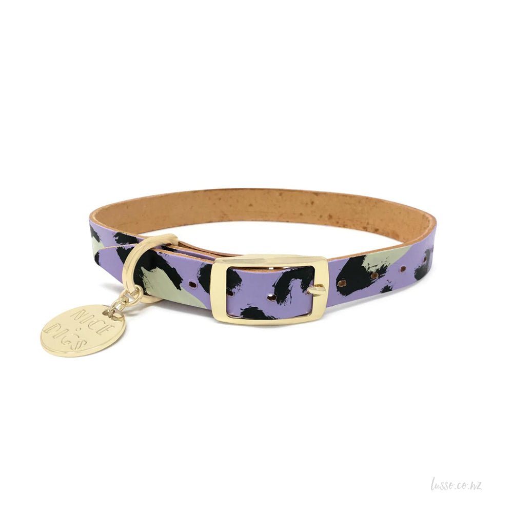Leather Collar | Lilac