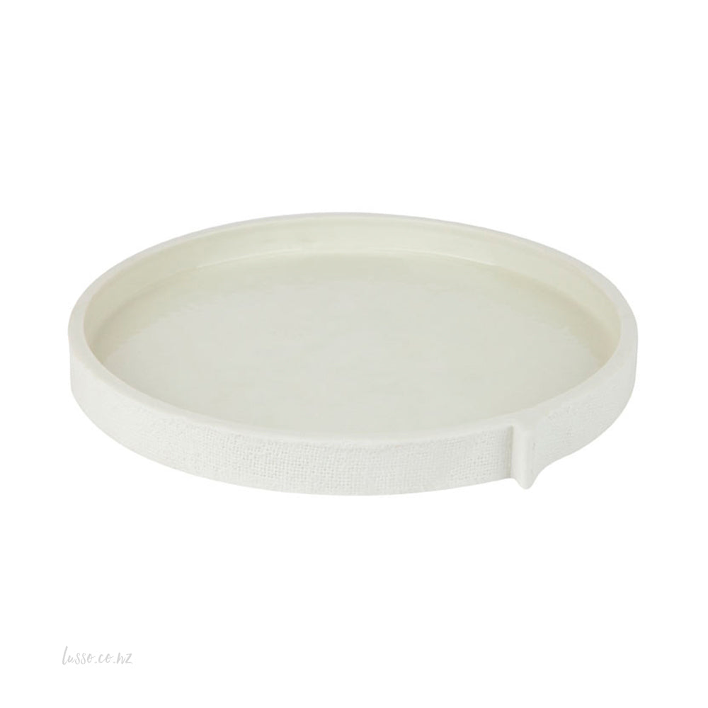 Burlap Ceramic Tray - Large