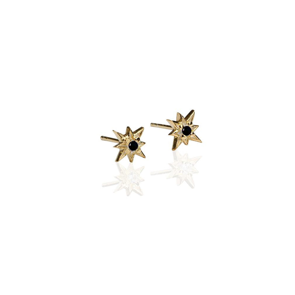 WS Earrings | Northern Star Onyx