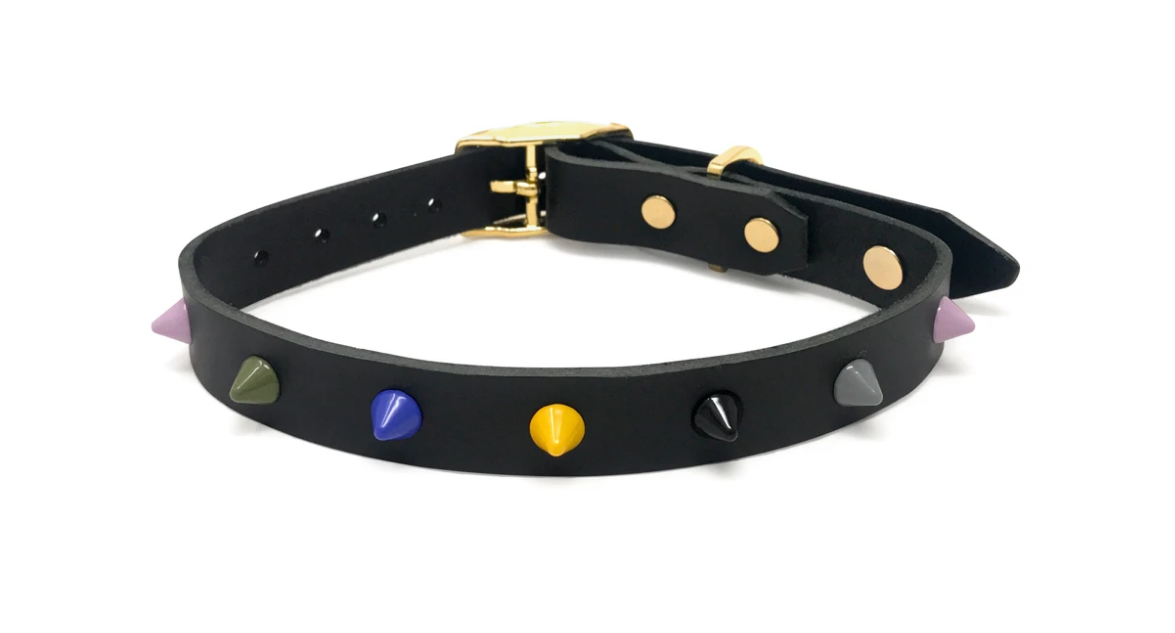 Noir Leather Collar |  Rocky