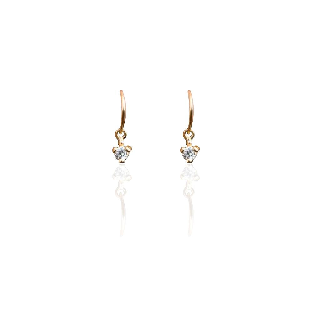 WS Earrings | Droplet Earrings CZ