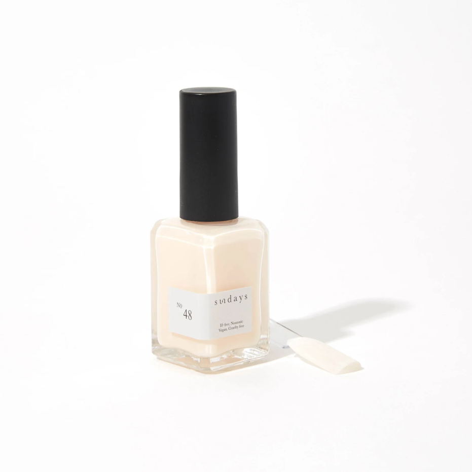 Sunday's Nail Polish | Soft Eggshell (sheer) No48