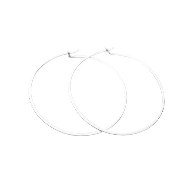 WS Earrings | Large Hoops