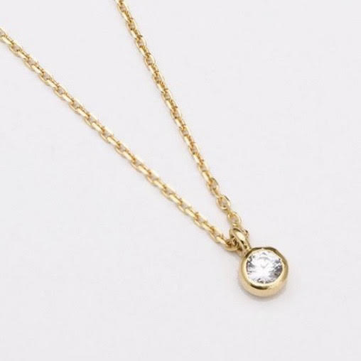 WS Necklace | Simple Zirconia