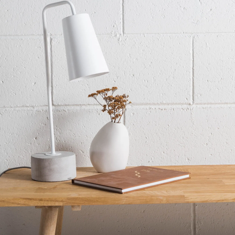 Table Lamp | White / Concrete